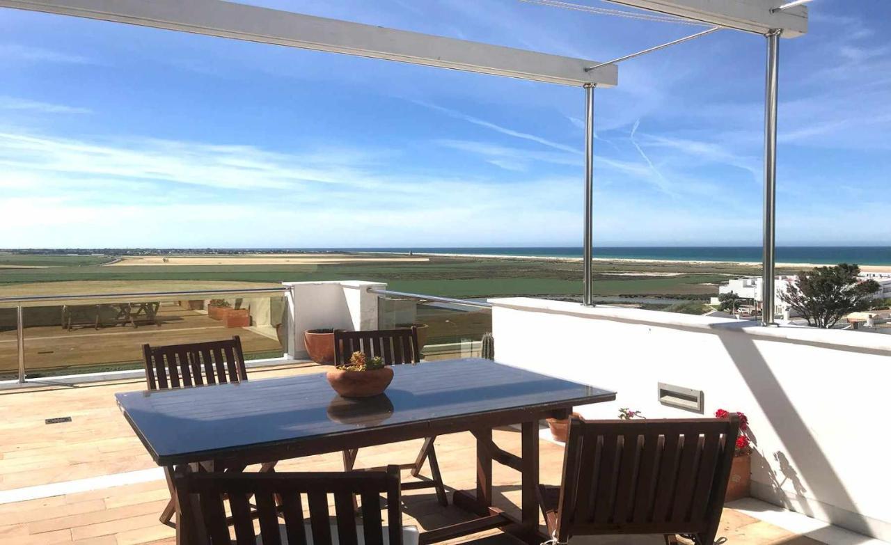 Marina 1 Atico de Lujo independiente Vistas al mar Piscina Conil De La Frontera Exterior foto